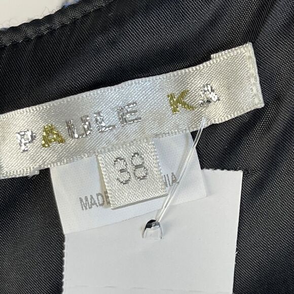 Paula Ka blue tweed dress with bow - Picture 4 of 4